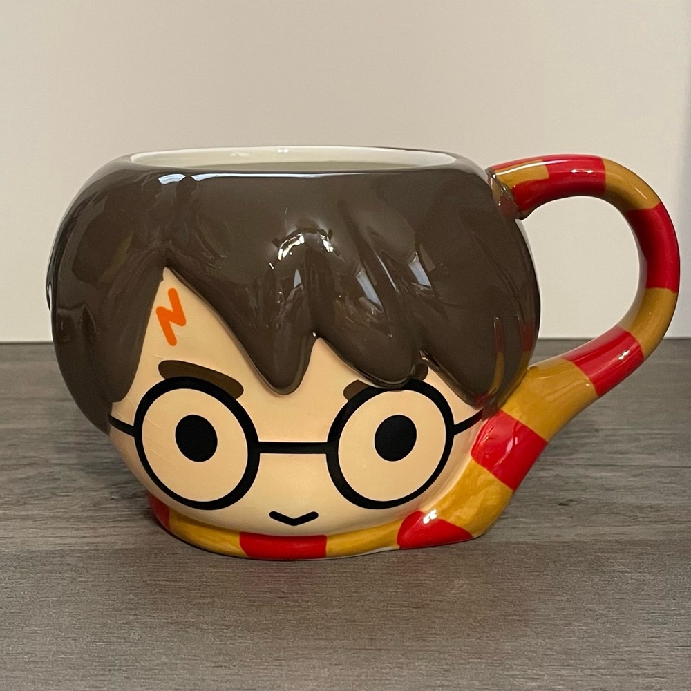 Harry Potter 3D Face Ceramic Coffee Mug 24 oz Warner Bros Licensed NWOT
